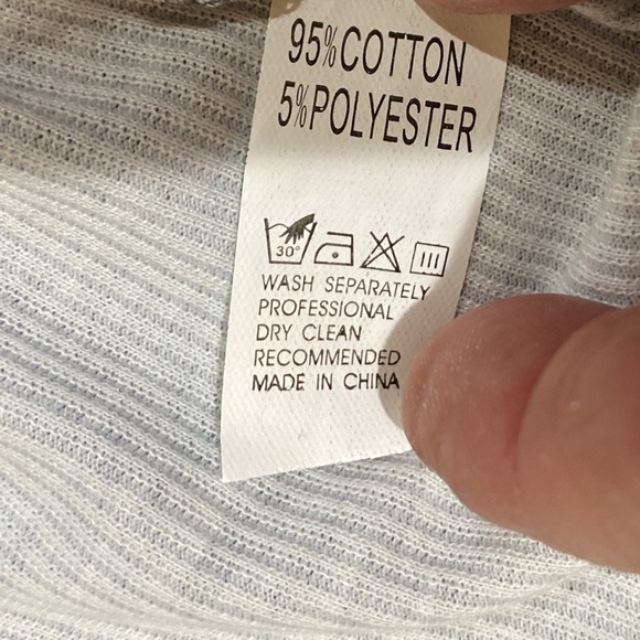 COLOR BLOCK SPLICED LACE SLEEVE RIBBED TOP size XXL - Picture 6 of 6